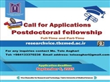 Call for Applications Postdoctoral fellowship  Full-Time and Part-Time